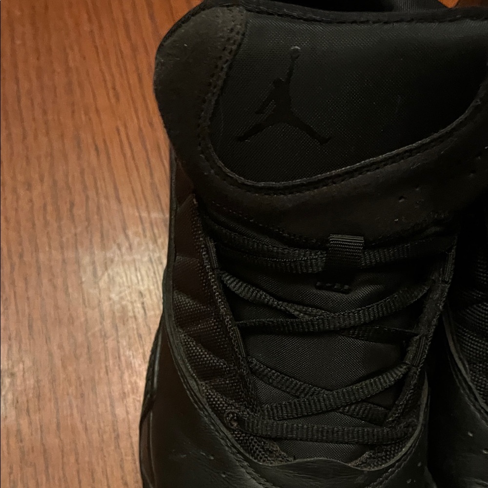“Stay Loyal”, Air Jordan,Men’s Black mid--Top Athletic Basketball Shoes. - Picture 9 of 14